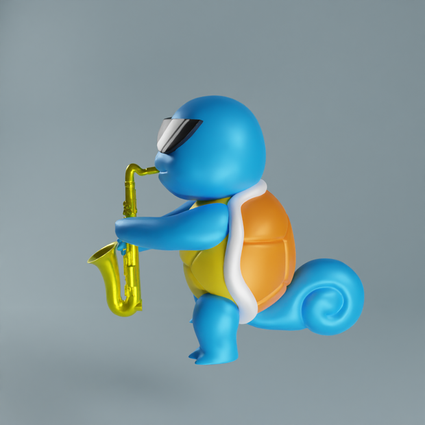 Pokemon Squirtle Saxophone