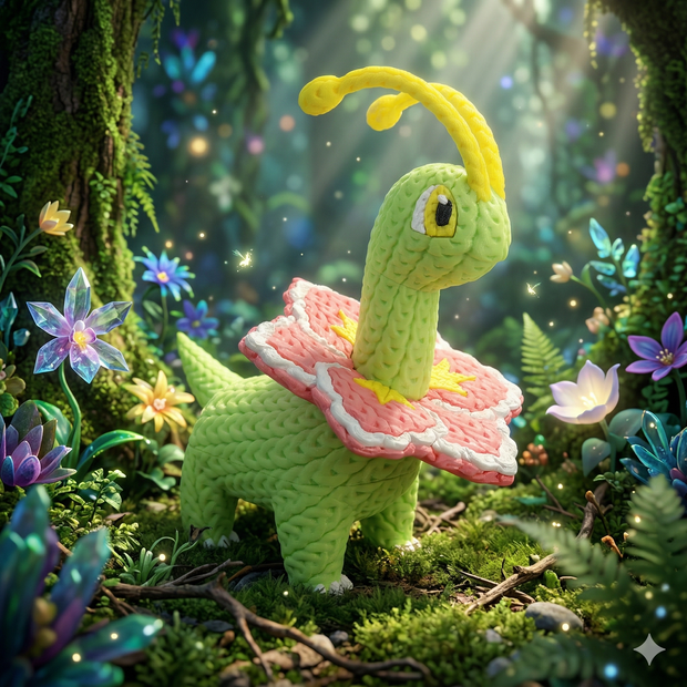 Meganium - Knitted - Crochet