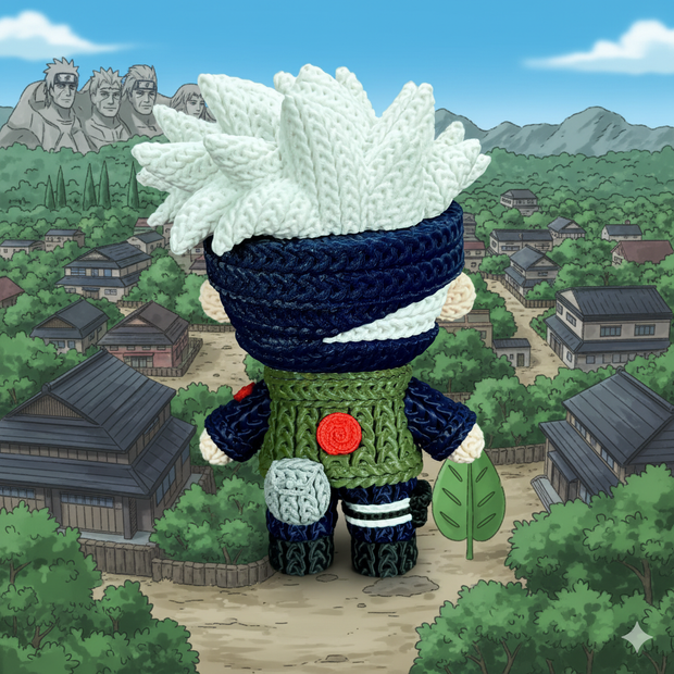 Kakashi - Knitted - Crochet