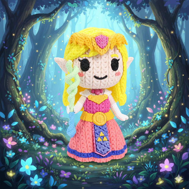Princess Zelda - Knitted - Crochet