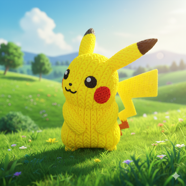 Pikachu - Knitted - Crochet
