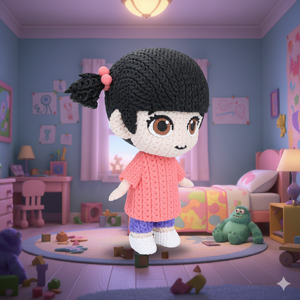Boo - Monster Inc - Knitted - Crochet