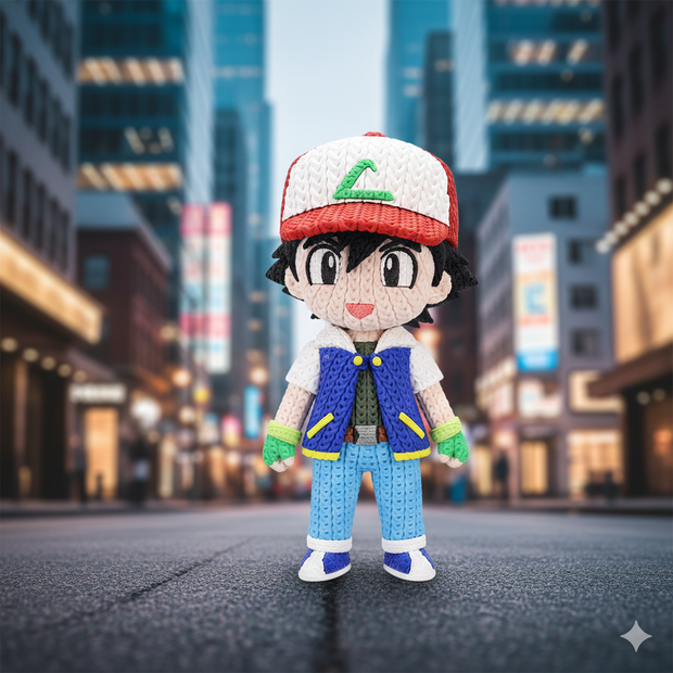 Ash Ketchum (Satoshi) - Knitted - Crochet