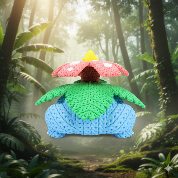 Pokemon Venusaur - Knitted - Crochet