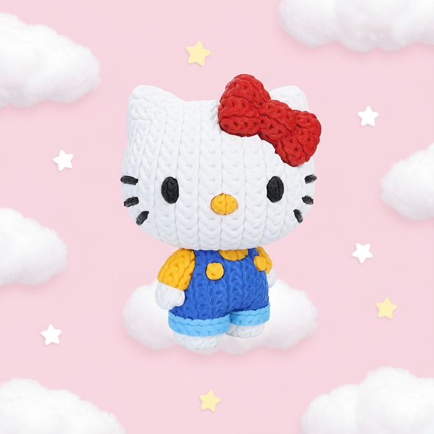 Hello Kitty - Knitted - Crochet