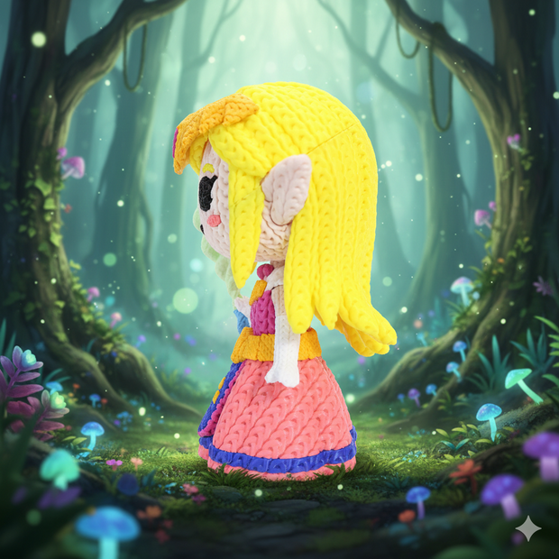 Princess Zelda - Knitted - Crochet