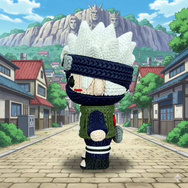 Kakashi - Knitted - Crochet