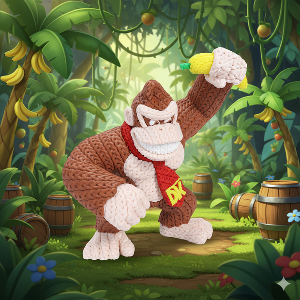 Donkey Kong - Knitted - Crochet