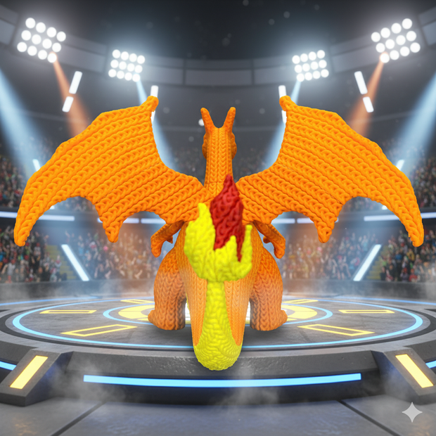 Charizard - Knitted - Crochet
