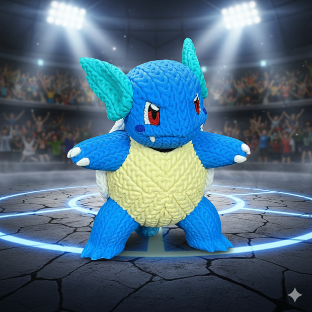 Pokemon Wartortle - Knitted - Crochet
