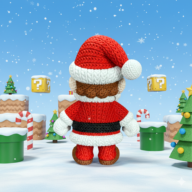 Santa Mario - Knitted - Crochet