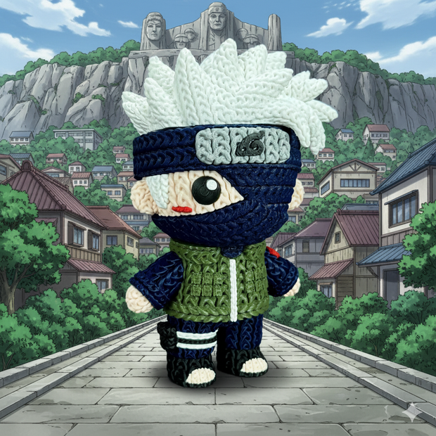 Kakashi - Knitted - Crochet