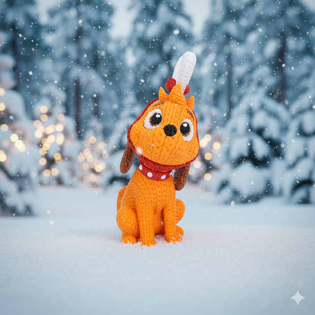 Max - The Grinch’s Dog - Knitted