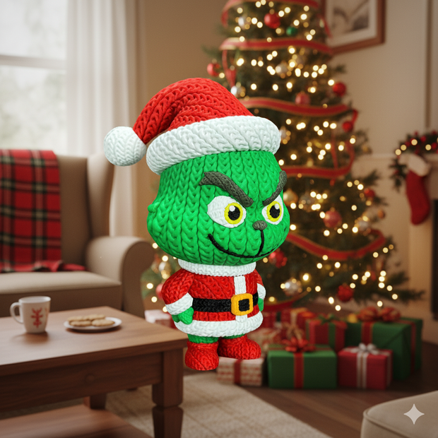 Grinch - Knitted - Crochet