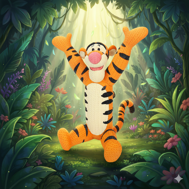 Tigger - Knitted - Crochet