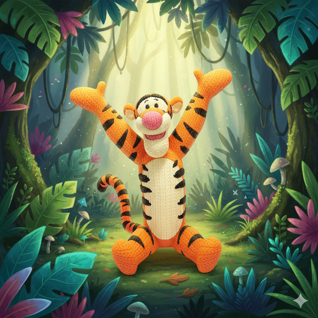 Tigger - Knitted - Crochet