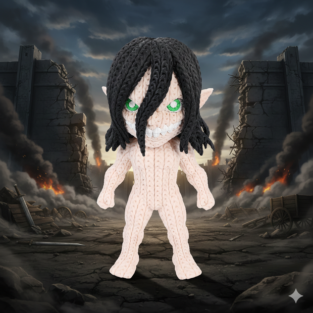Titán de Ataque | Titán de Eren - Knitted - Crochet