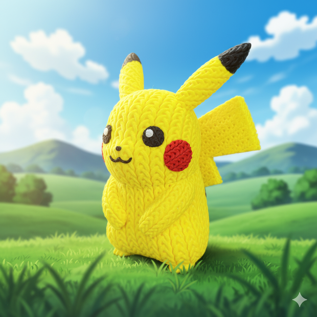 Pikachu - Knitted - Crochet