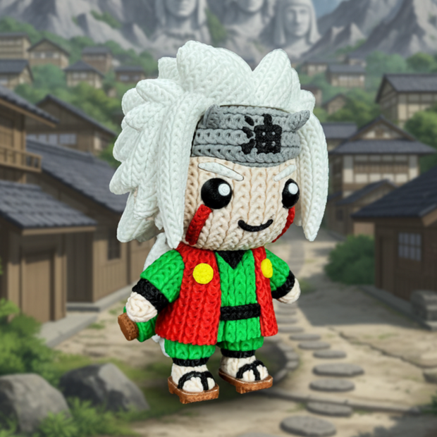 Jiraiya - Knitted - Crochet
