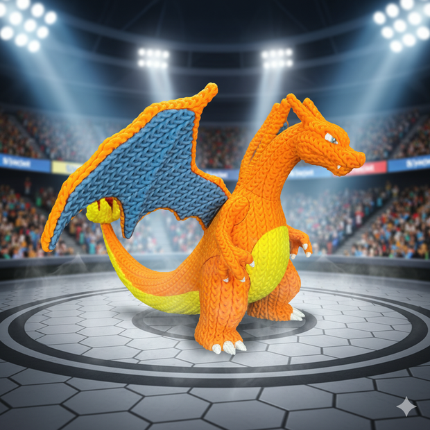 Charizard - Knitted - Crochet