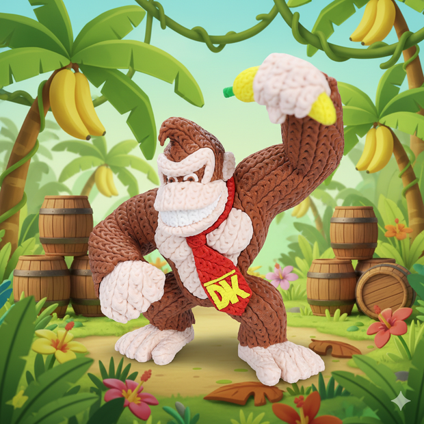 Donkey Kong - Knitted - Crochet