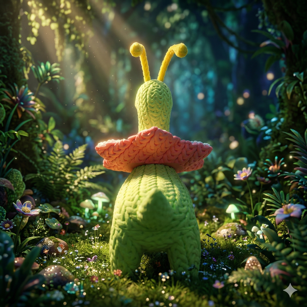 Meganium - Knitted - Crochet