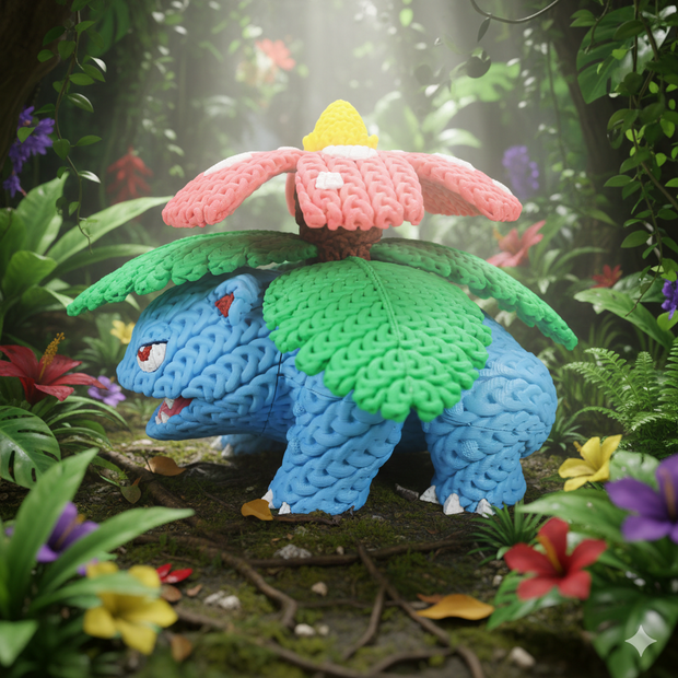 Pokemon Venusaur - Knitted - Crochet