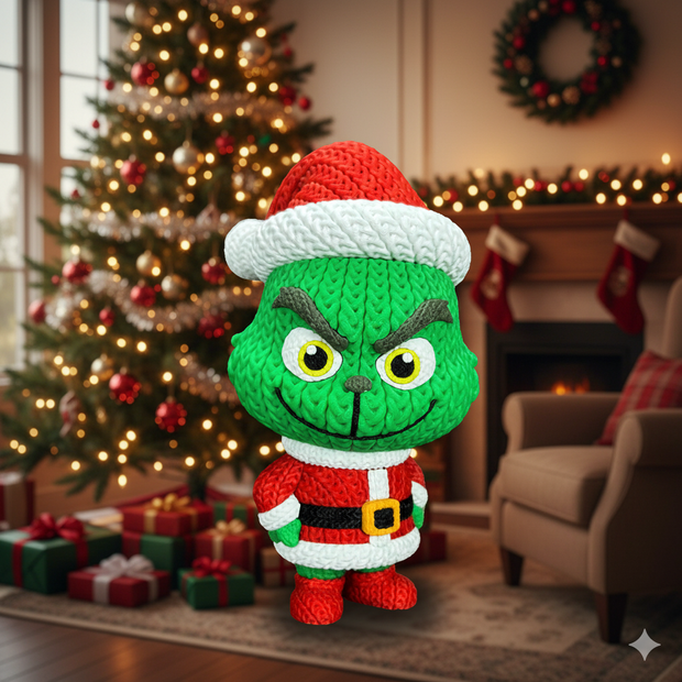 Grinch - Knitted - Crochet