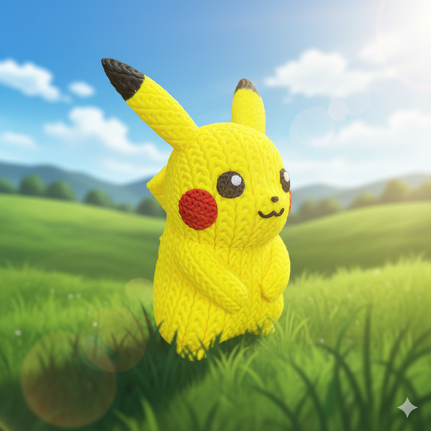 Pikachu - Knitted - Crochet