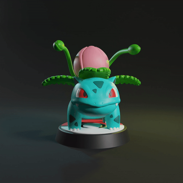 Pokemon Ivysaur - STL & 3mf Multicolor
