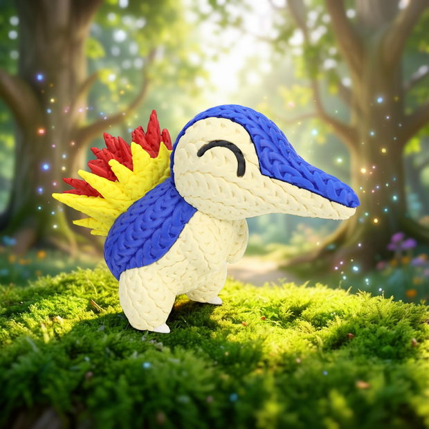 Pokemon Cyndaquil - Knitted - Crochet