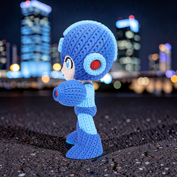 Megaman - Knitted - Crochet