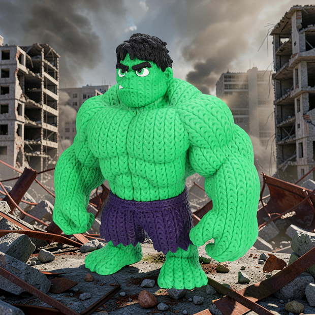 Hulk - Knitted - Crochet