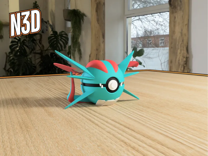 #0373 Salamence Pokéball 3D | Decoración Pokémon