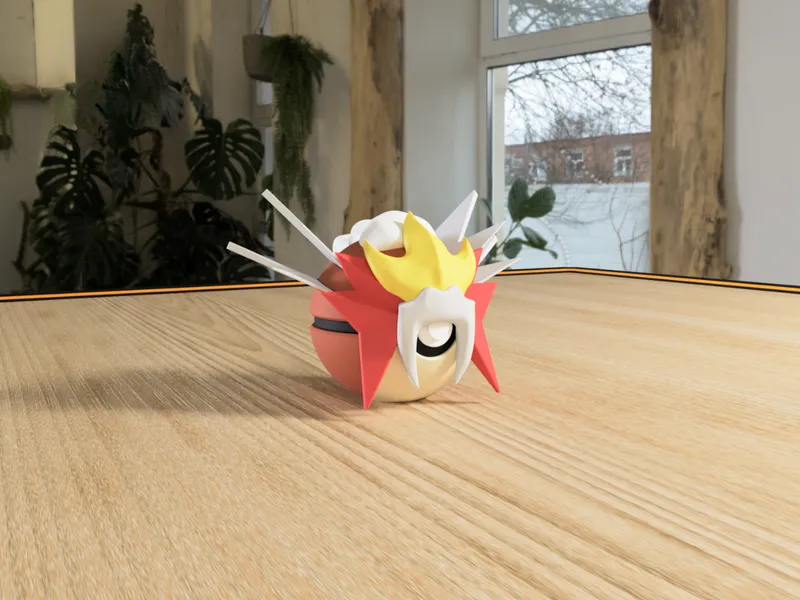 #0244 Entei Pokéball 3D | Decoración Pokémon