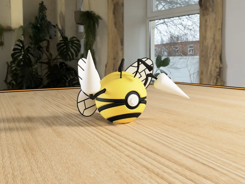 #0015 Beedrill Pokéball 3D | Decoración Pokémon