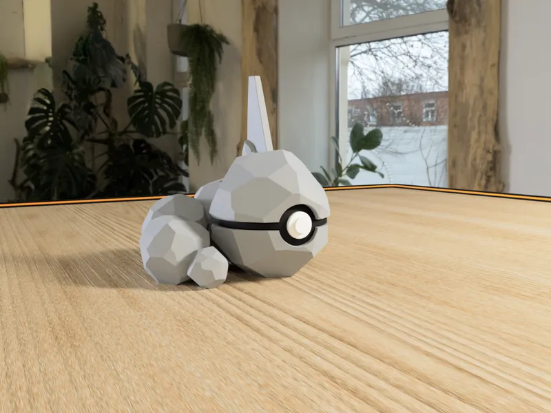 #0095 Onix Pokéball 3D | Decoración Pokémon