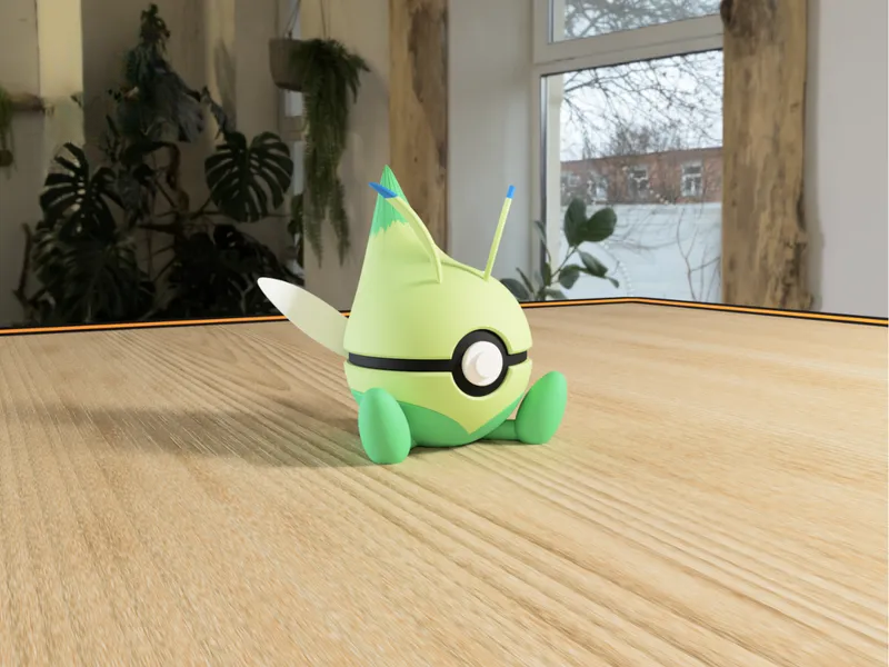 #0251 Celebi Pokéball 3D | Decoración Pokémon