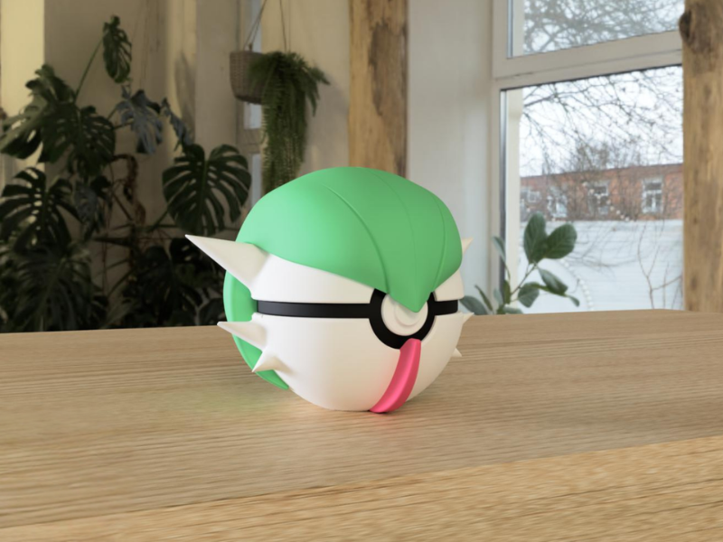 #0282 Gardevoir Pokéball 3D | Decoración Pokémon