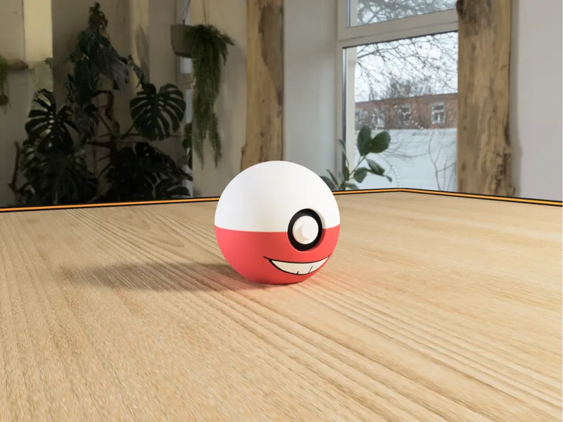 #0101 Electrode Pokéball 3D | Decoración Pokémon