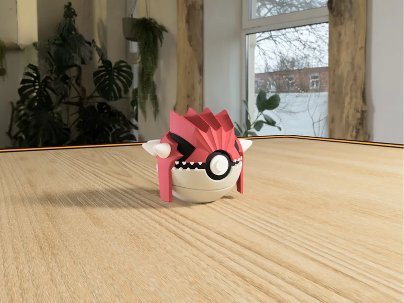 #0383 Groudon Pokéball 3D | Decoración Pokémon