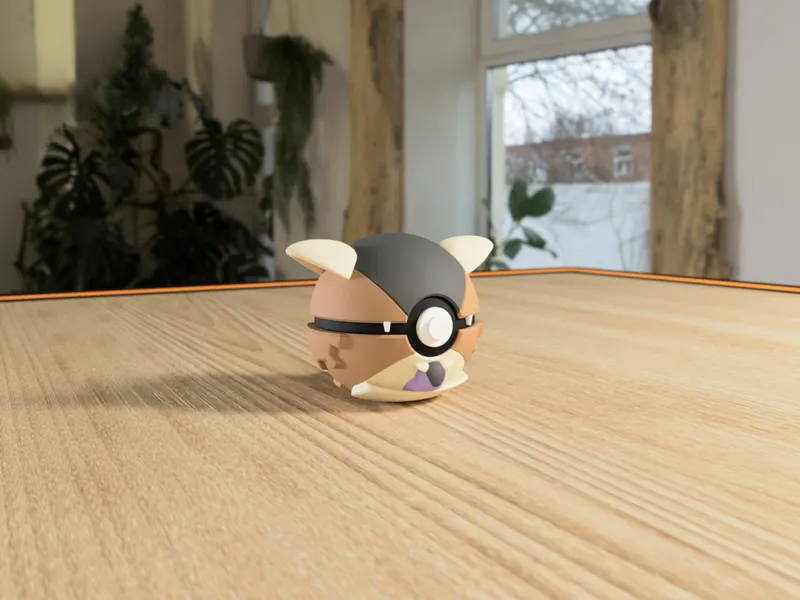 #0115 Kangaskhan Pokéball 3D | Decoración Pokémon