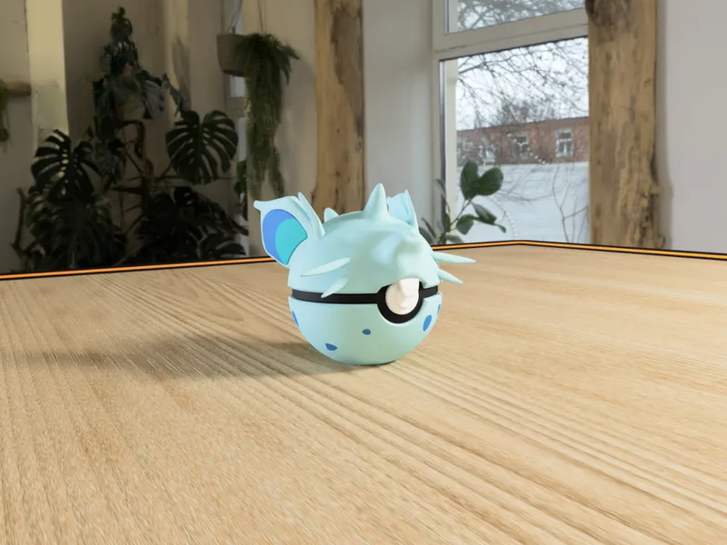 #0029 Nidoran Pokéball 3D | Decoración Pokémon
