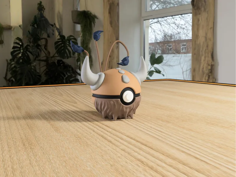 #0128 Tauros Pokéball 3D | Decoración Pokémon