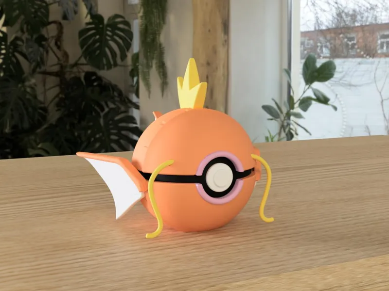 #0129 Magikarp Pokéball 3D | Decoración Pokémon