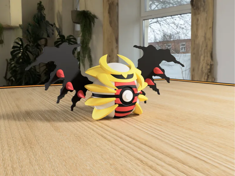 #0487 Giratina Pokéball 3D | Decoración Pokémon
