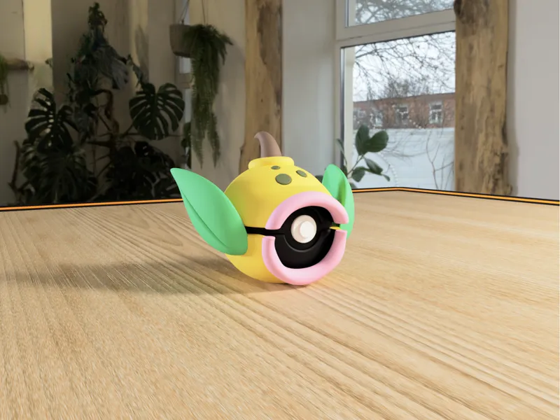 #0070 Weepinbell Pokéball 3D | Decoración Pokémon
