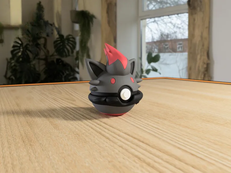 #0570 Zorua Pokéball 3D | Decoración Pokémon