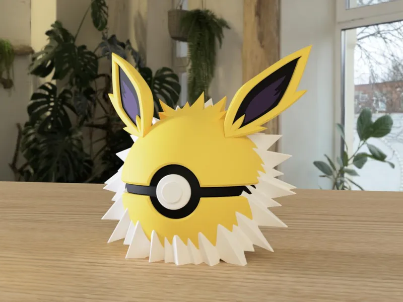 #0135 Jolteon Pokéball 3D | Decoración Pokémon