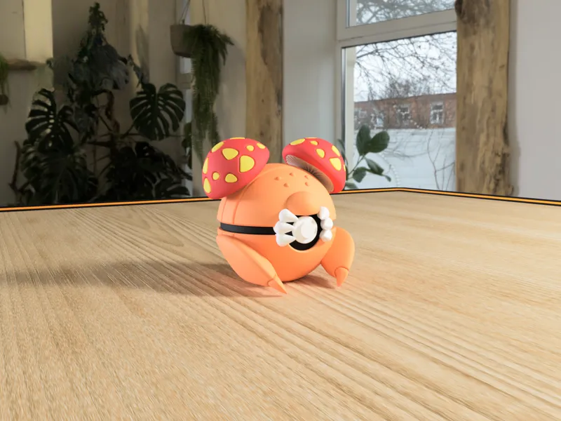 #0046 Paras Pokéball 3D | Decoración Pokémon